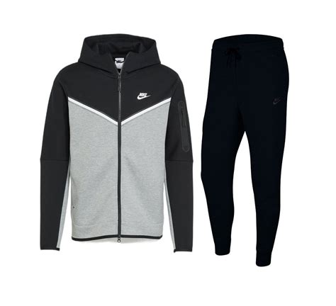 Nike Tech pak, broek zwart & grijs .